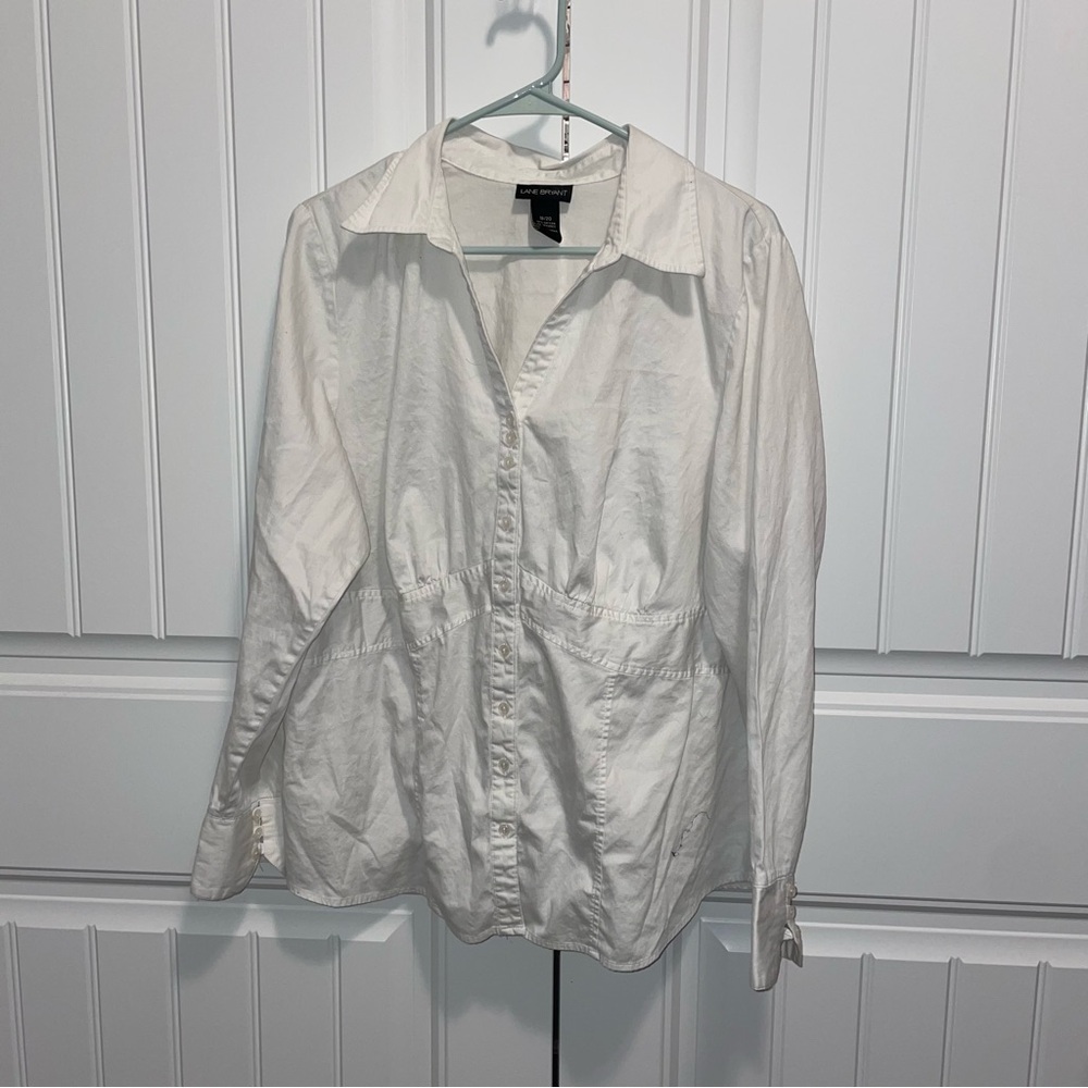 Chic White Collared Shirt